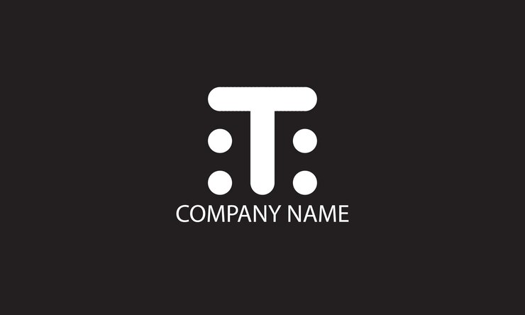 Vector diseño de logotipo t. diseño de logotipo de empresa.
