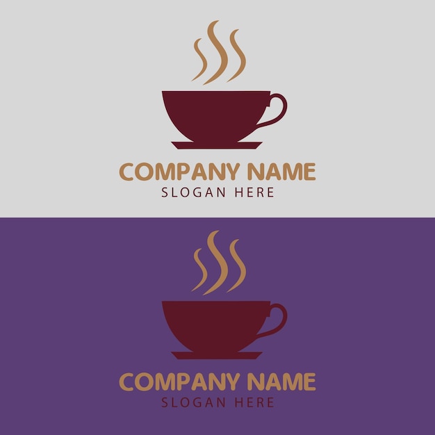 Diseño del logotipo de la taza de café