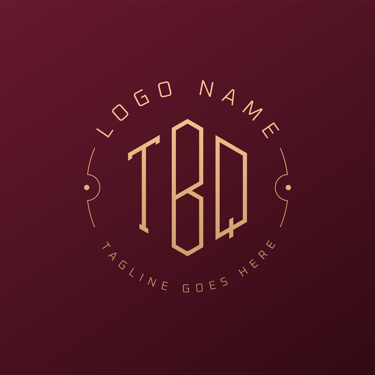 Vector diseño de logotipo de tbq de lujo letra elegante tbq monograma logotipo minimalista poligono plantilla de diseño de logotipo tbq