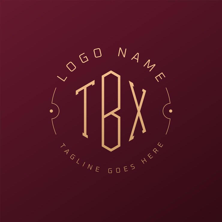 Vector diseño de logotipo de tbx de lujo letra elegante tbx monograma logotipo minimalista poligono plantilla de diseño de logotipo tbx