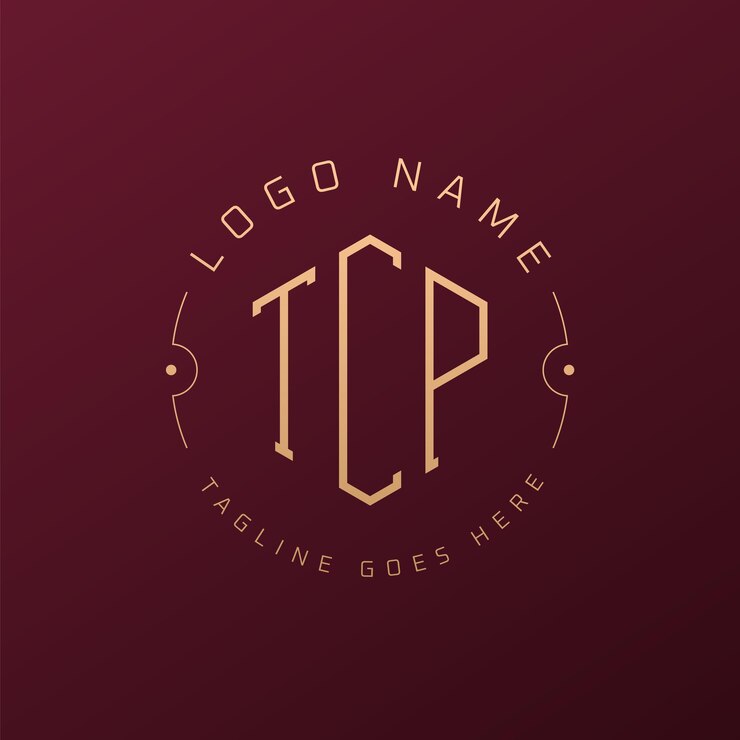 Vector diseño de logotipo tcp de lujo letra elegante logotipo tcp monograma minimalista poligono template de diseño de logotipo tc