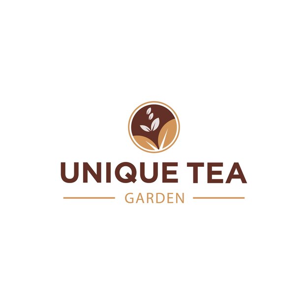 Diseño de logotipo de té único