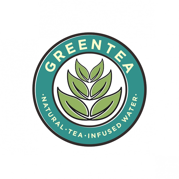 diseño de logotipo de té verde