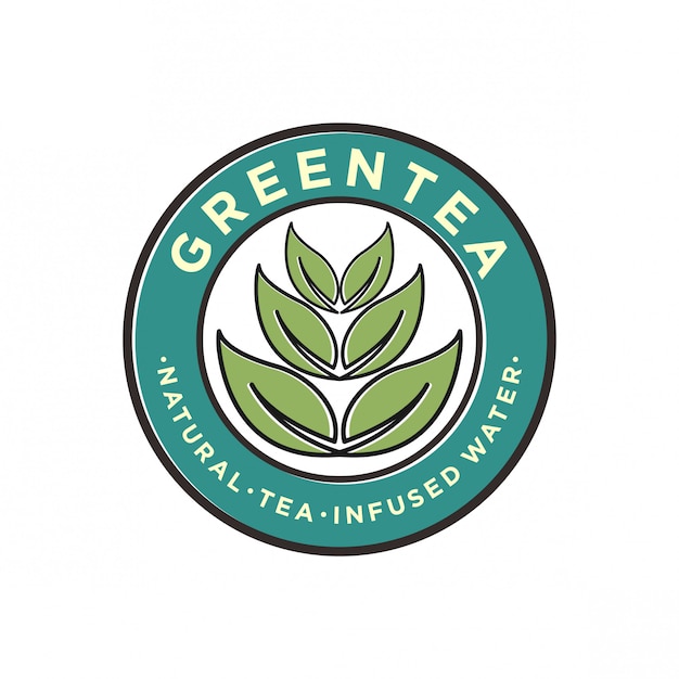 Diseño de logotipo de té verde