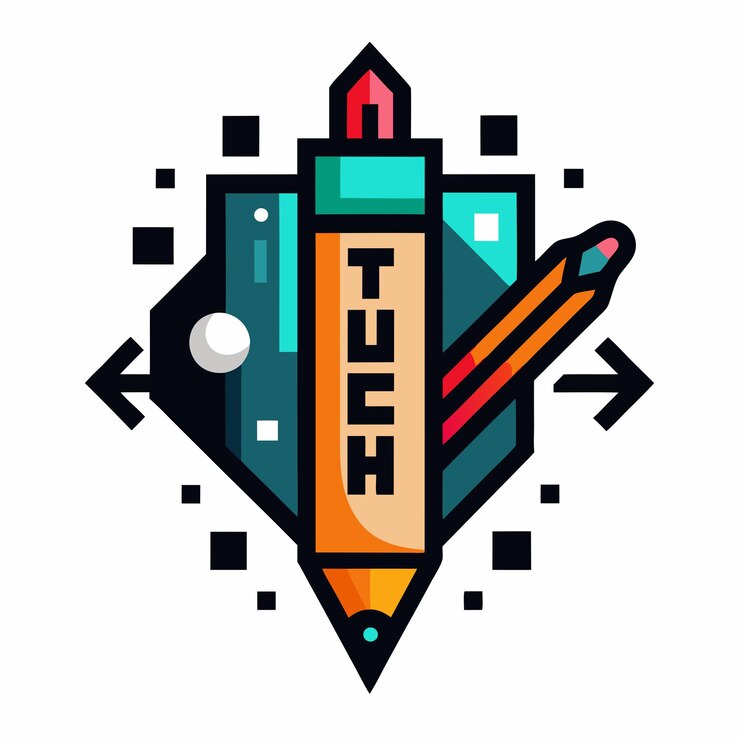 Vector diseño del logotipo de tech studio vector