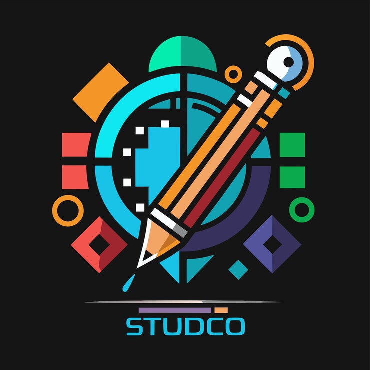 Vector diseño del logotipo de tech studio vector