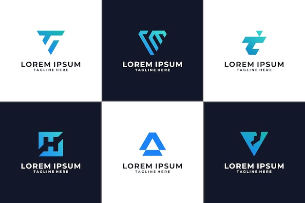 Vector diseño de logotipo de tecnología creativa