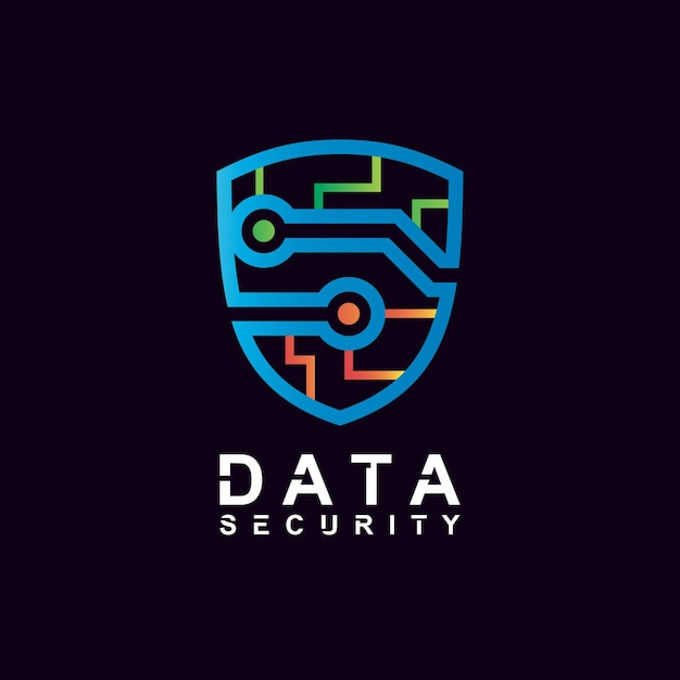 diseño de logotipo de tecnología de escudo de letra s