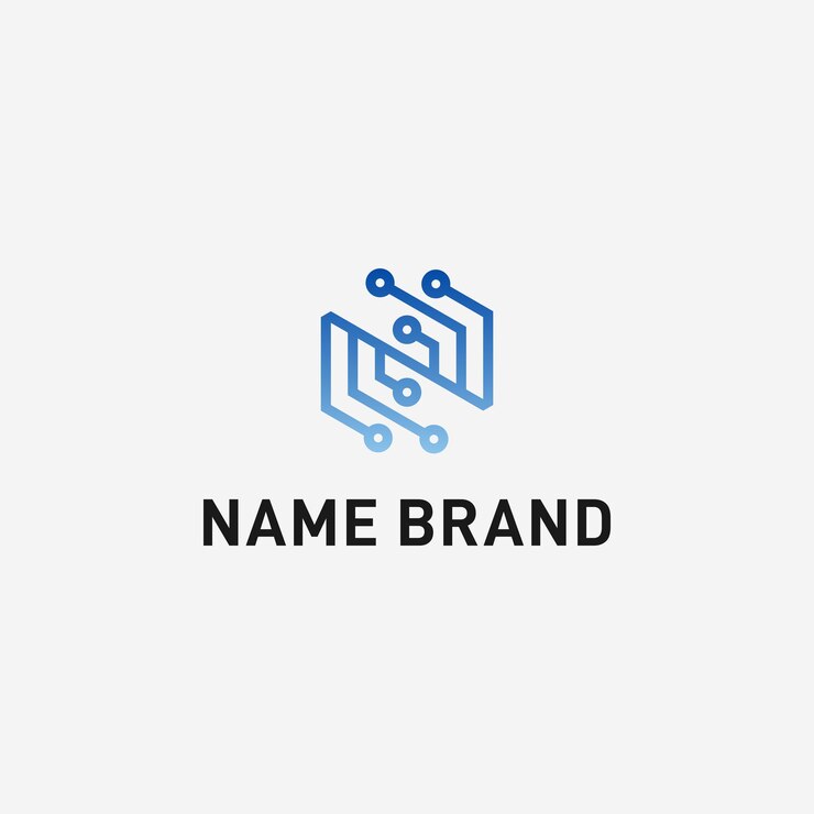 Diseño de logotipo de tecnología letra n