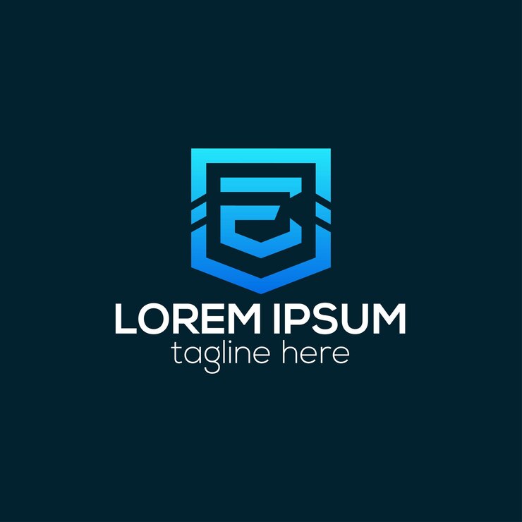 Vector diseño del logotipo de la tecnología moderna de la letra e con ilustración de plantilla de vector de color gradiente