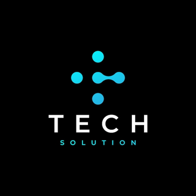 diseño del logotipo de la tecnología moderna más