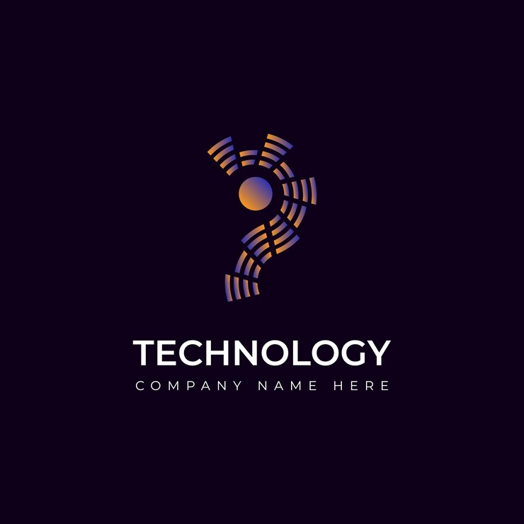 Vector diseño de logotipo de tecnología moderna