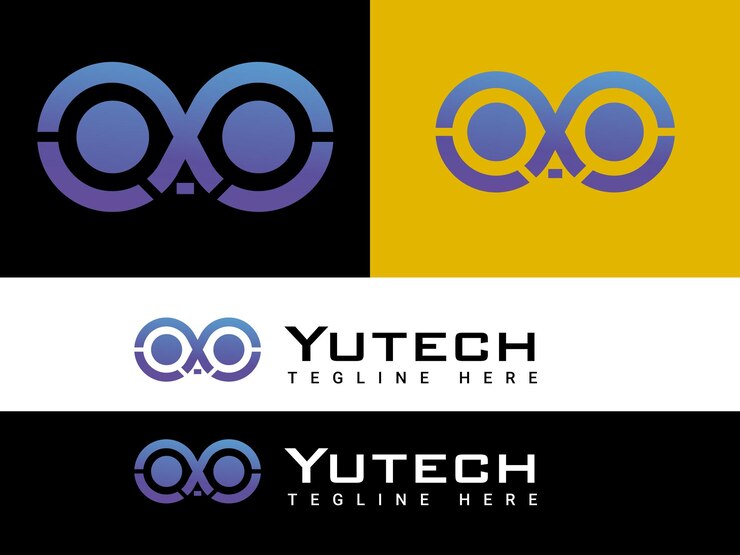 Vector diseño de logotipo de tecnología vectorial