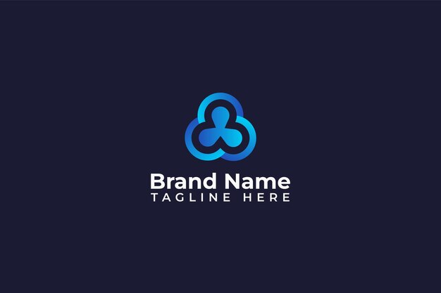 Diseño de logotipo de tecnología WPS