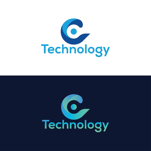 Diseño de logotipo de tecnología
