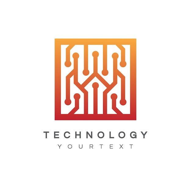 diseño de logotipo de tecnología