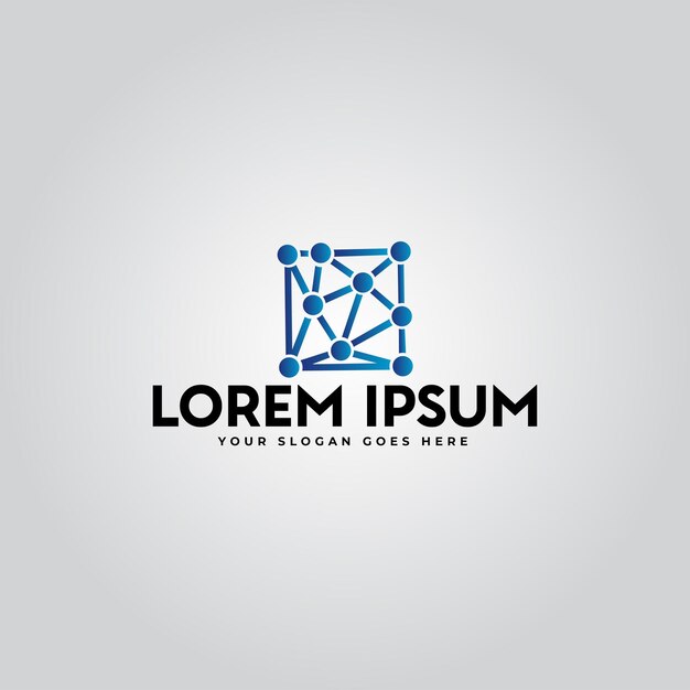 diseño de logotipo de tecnología