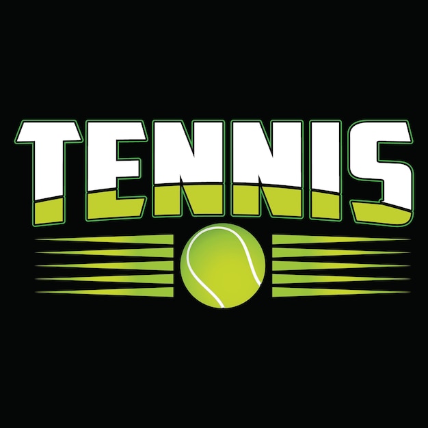 Vector diseño del logotipo de tenis