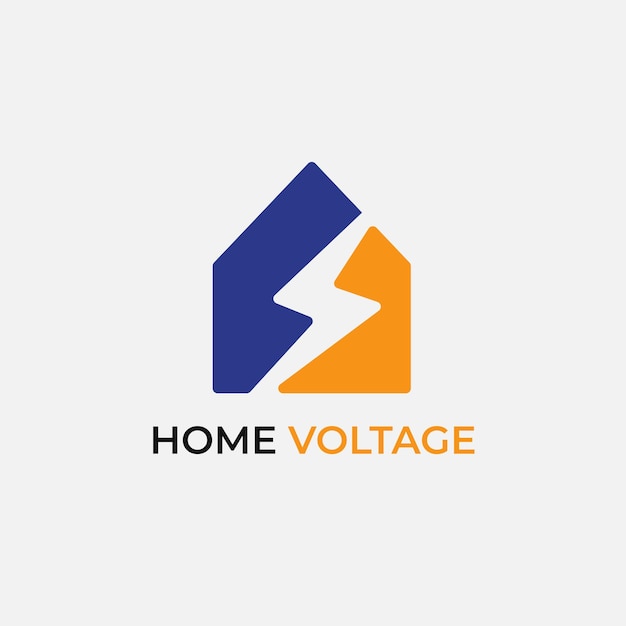 Diseño del logotipo de la tensión doméstica