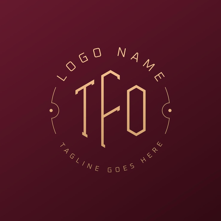 Vector diseño de logotipo de tfo de lujo letra elegante tfo monograma logotipo minimalista poligono tfo template de diseño de logotipo