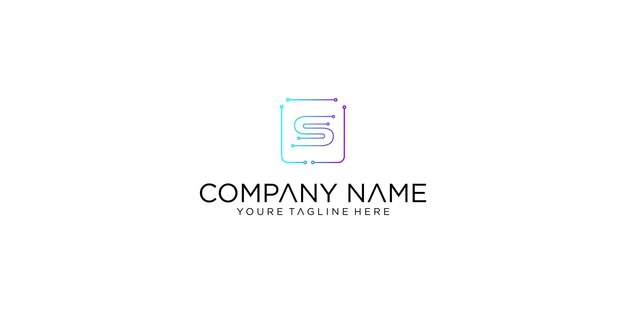 Diseño de logotipo de tiburón simple con vector premium de concepto único