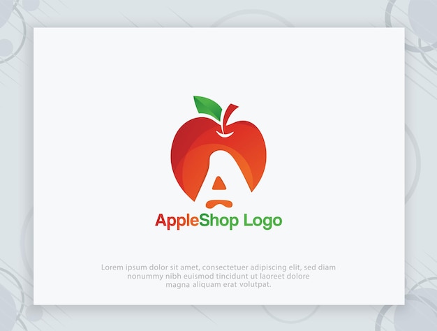 Vector diseño del logotipo de la tienda de apple