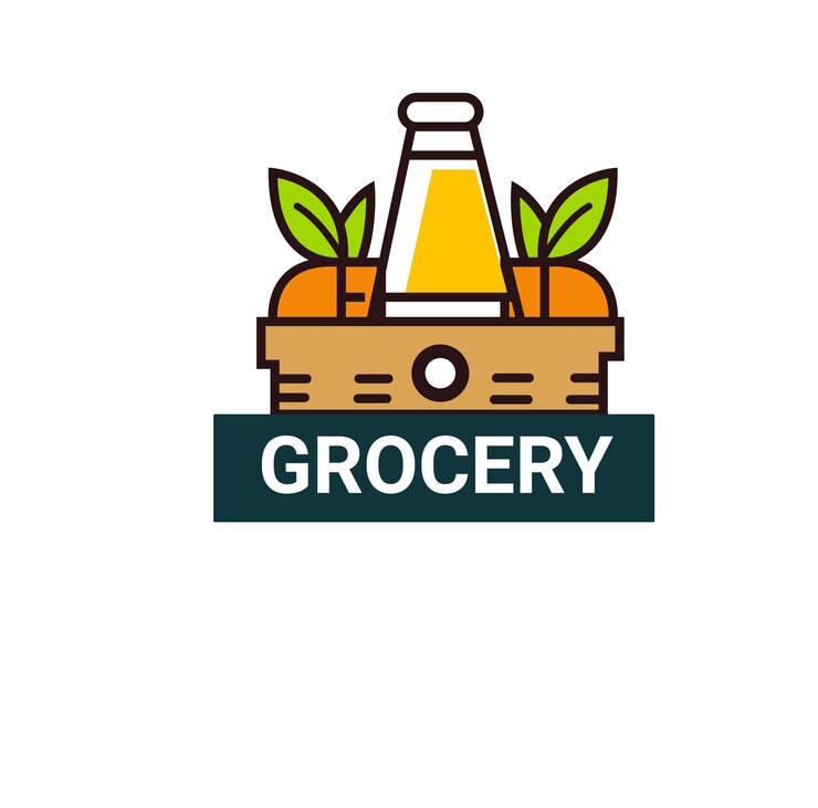 diseño del logotipo de la tienda de comestibles
