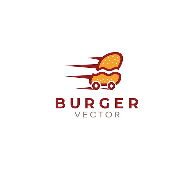 Diseño del logotipo de la tienda de hamburguesas