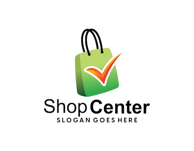 diseño de logotipo de tienda en línea plantilla vector icono de logotipo de compras simple