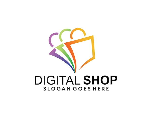 Diseño de logotipo de tienda en línea simple