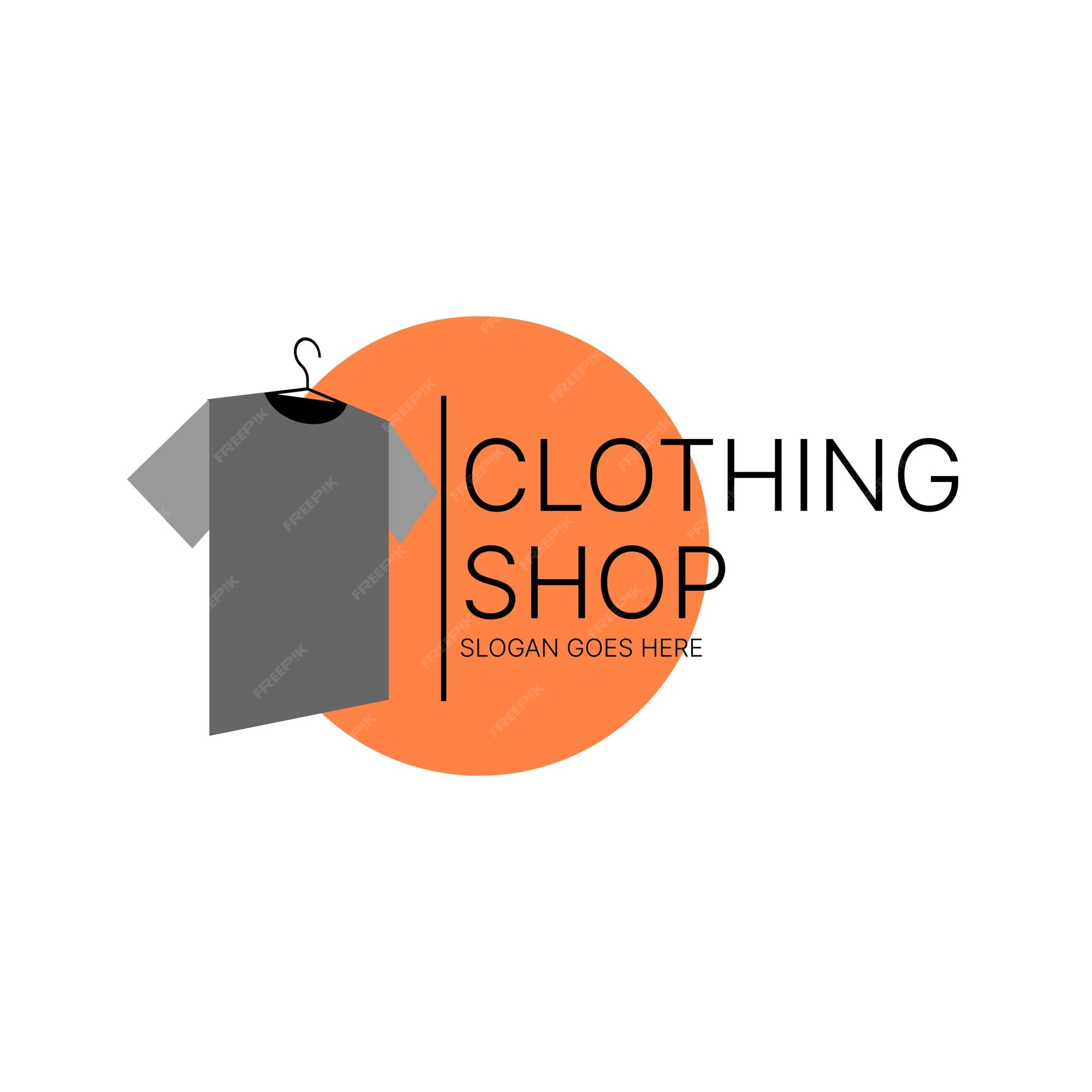 Diseño de logotipo de tienda de ropa. letrero de tienda de ropa | Vector  Premium