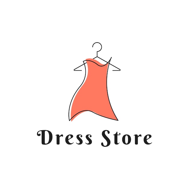 Diseño de logotipo de tienda de ropa de moda creativo