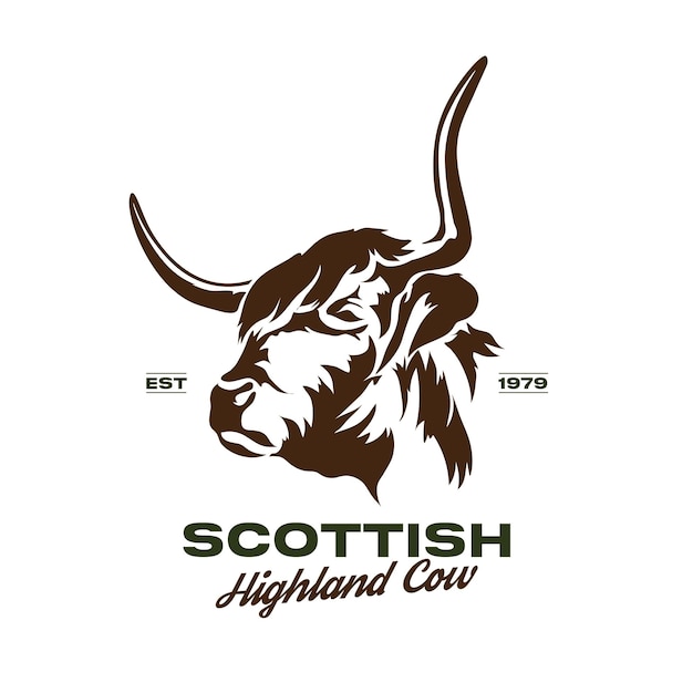 Diseño del logotipo de las tierras altas escocesas