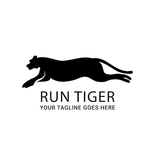 Diseño de logotipo de tigre vectorial