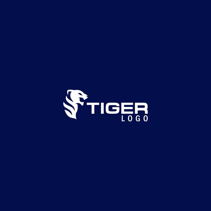 Diseño del logotipo del tigre vectorial