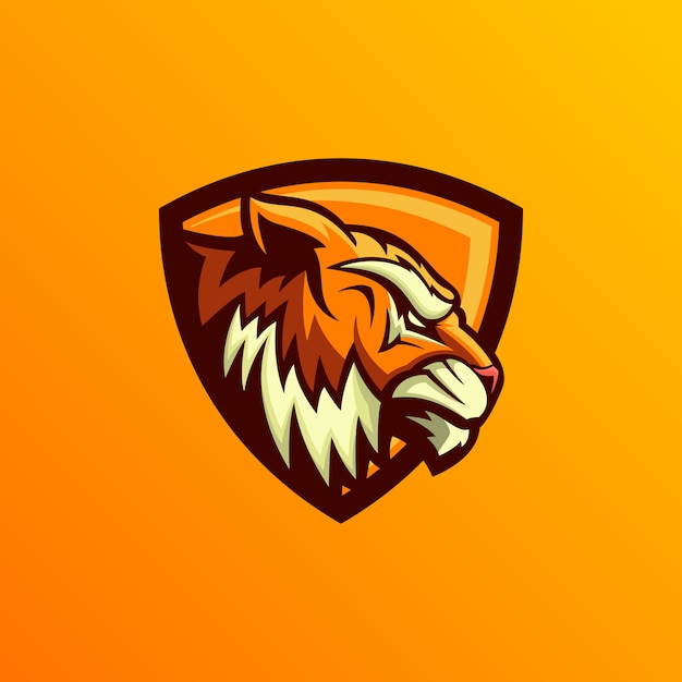 Vector diseño del logotipo del tigre