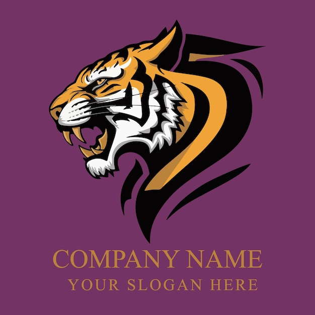 Diseño de logotipo de tigre