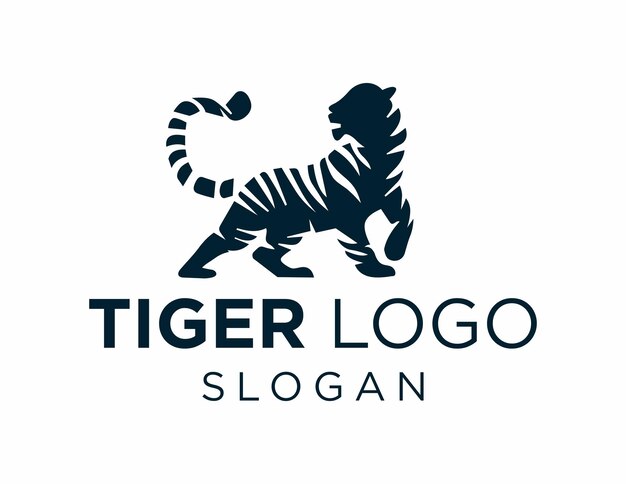 Vector diseño del logotipo del tigre