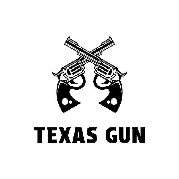 diseño del logotipo del tirador de armas estilo vintage retro