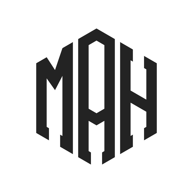 Diseño del logotipo del titular de la autorización de comercialización Letra inicial Monograma del propietario de la licencia de comercialización Logotipo en forma de hexágono