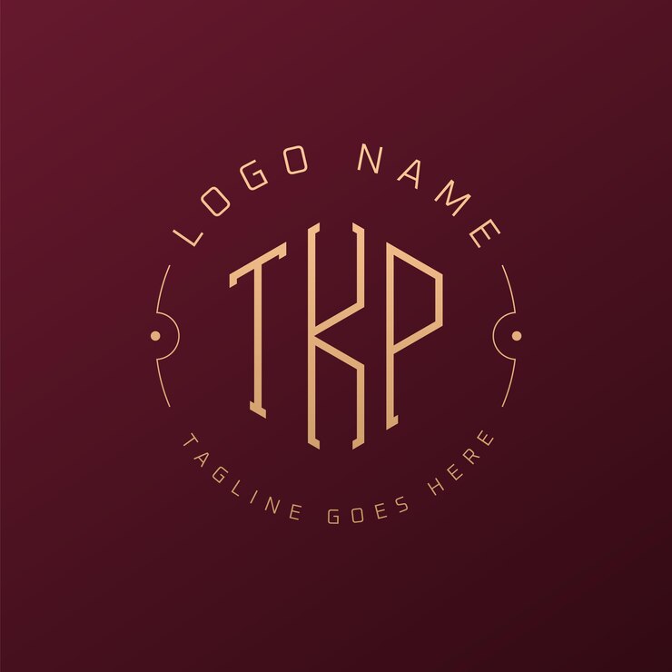 Vector diseño de logotipo de tkp de lujo letra elegante tkp monograma logotipo minimalista poligono tkp template de diseño de logotipo