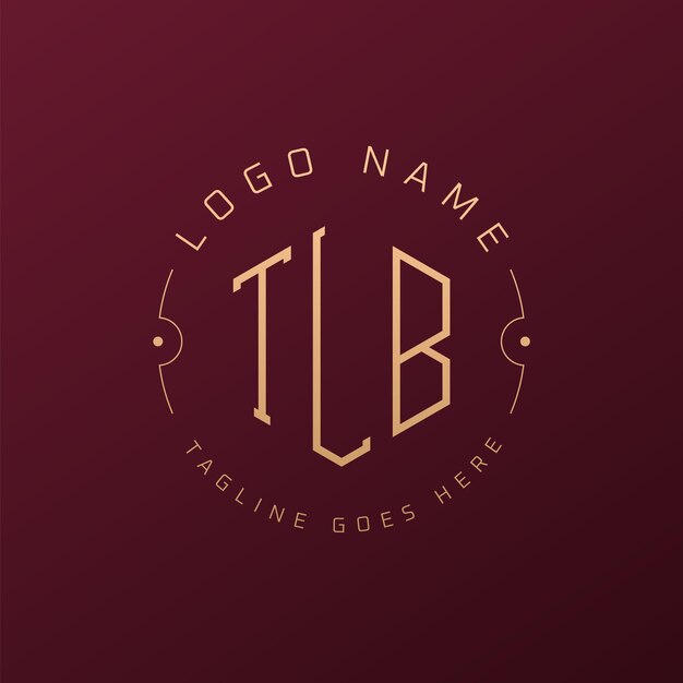 Diseño de logotipo de TLB de lujo Letra elegante TLB Monograma Logotipo minimalista Poligono TLB Template de diseño de logotipo