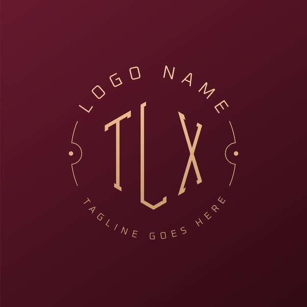 Diseño de logotipo TLX de lujo Letra elegante TLX Monograma Logotipo minimalista Poligono plantilla de diseño de logotipo SLX