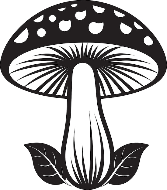 Diseño del logotipo de Toadstool Tempest Vector con emblema de hongo Símbolo de hongo de la Evolución Encantada en Ve
