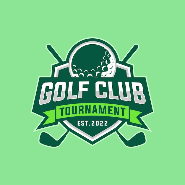 Diseño de logotipo de torneo de club de golf