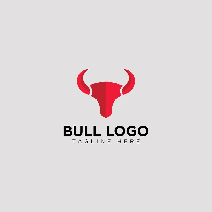 diseño de logotipo de toro moderno
