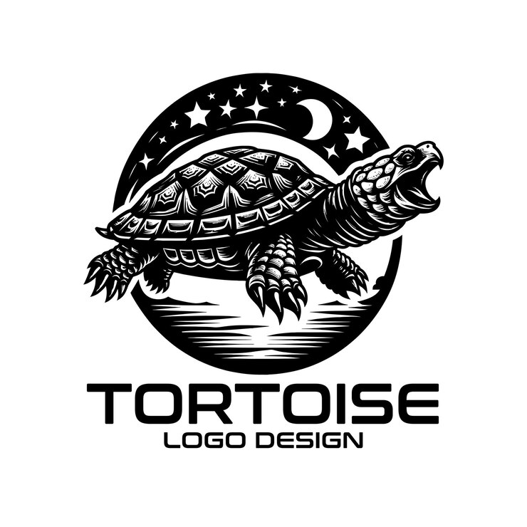 Vector diseño del logotipo de tortoise vector