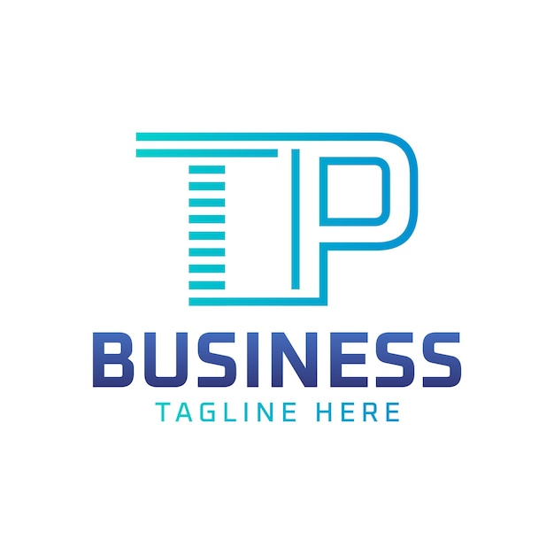 Diseño del logotipo TP Letra moderna elegante Logotipo TP para empresas