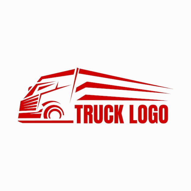 Diseño del logotipo del transporte de camiones