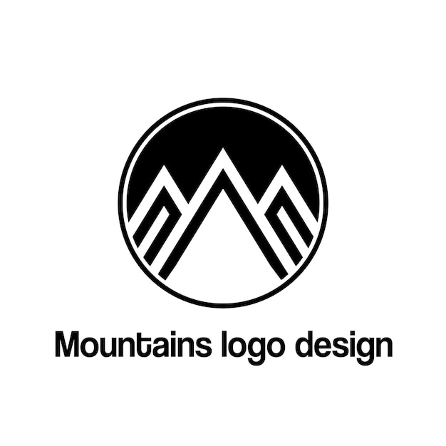 Diseño del logotipo de las Tres Montañas